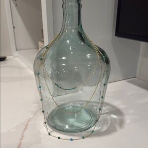 Kendra Scott Gold and Turquoise like Chain Necklace